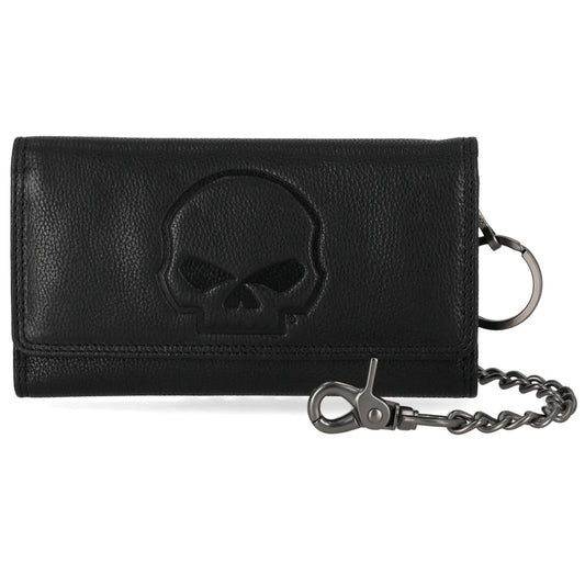 Skull Emboss Trucker with Chain