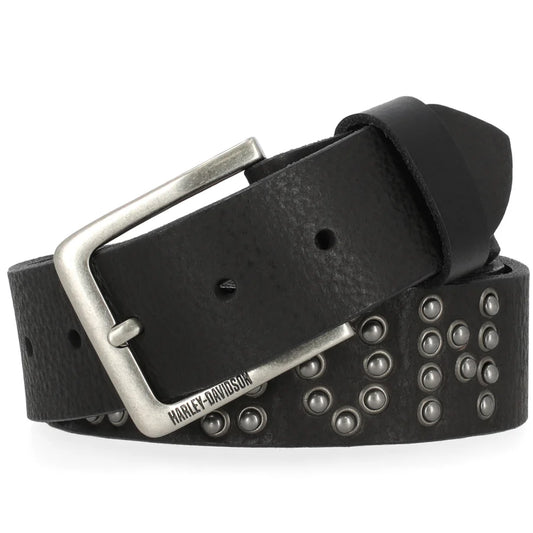 Hammered Rivet Belt Black