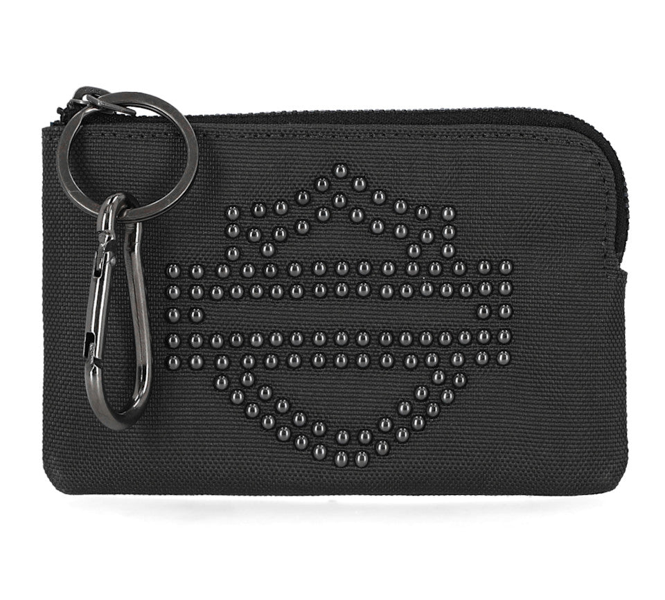 STUDDED KEY CASE BLACK