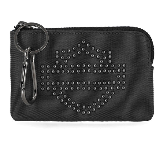 STUDDED KEY CASE BLACK