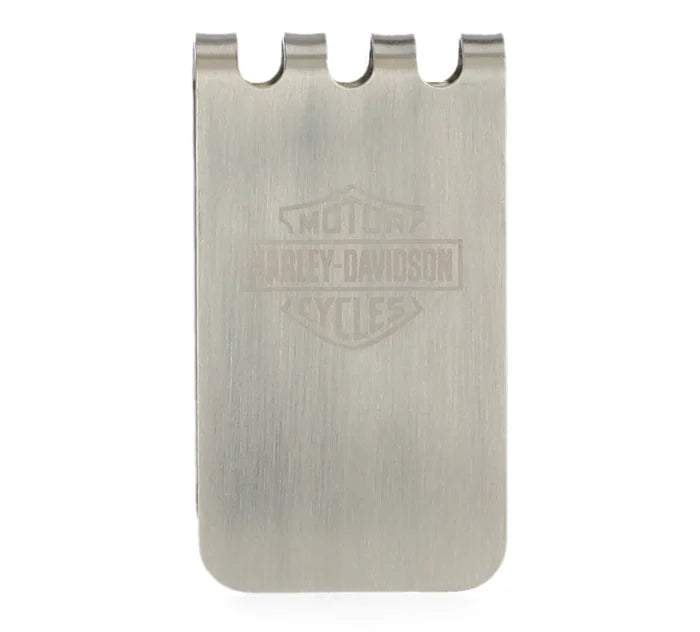 Bar & Shield Metal Clip Silver