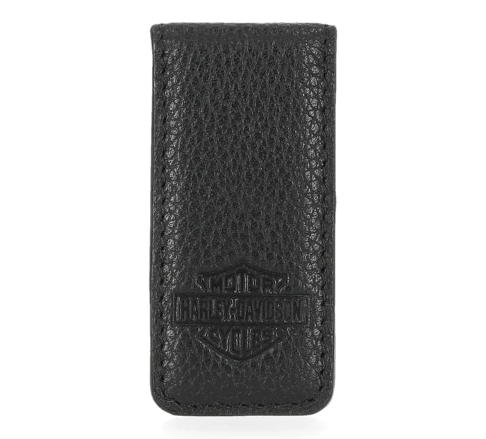 Money Clip B&S Leather Black