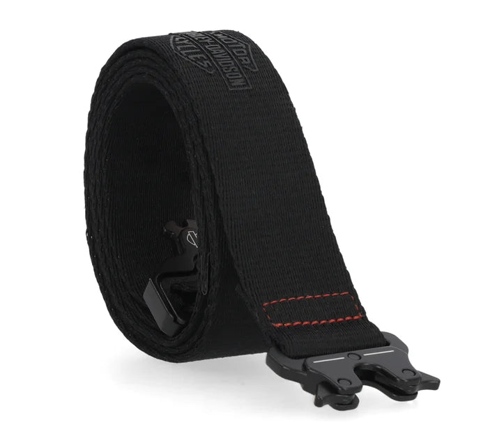 Men's Tactical Rubber Patch Black Belt