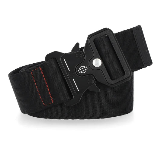 Men's Tactical Rubber Patch Black Belt