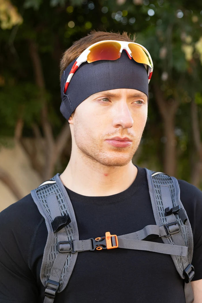 Solid Black Shades-Holder Headband