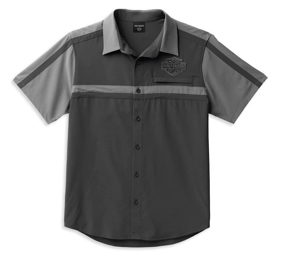 Men's Coolcore Bar & Shield Shirt - Blackened Pearl