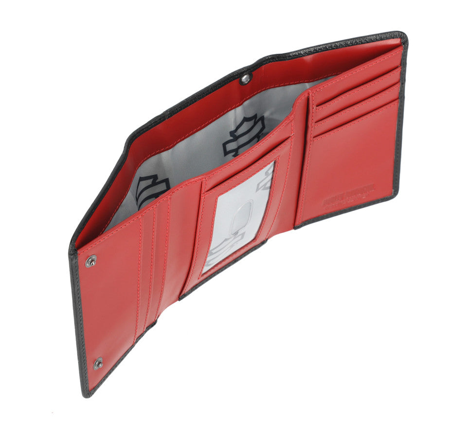 Harley-Davidson #1 Logo Trifold Wallet w/ Chain