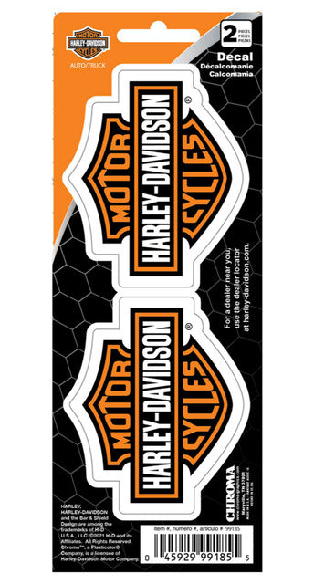 Harley-Davidson B&S Decals 2pc.