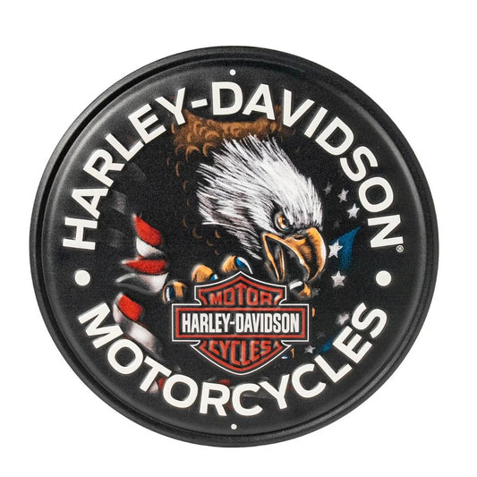 H-D Patriotic Eagle Metal Sign