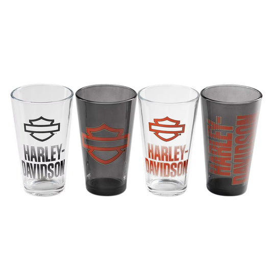 H-D Open B&S Fade Pint Glass Set