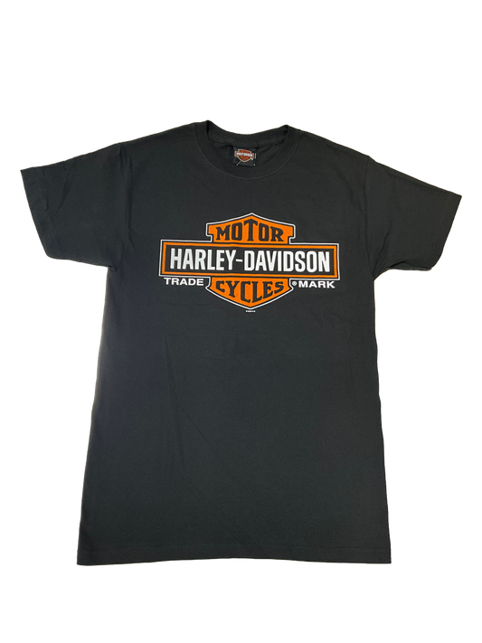 H-D Elongated Bar & Shield on Black Men's Tee