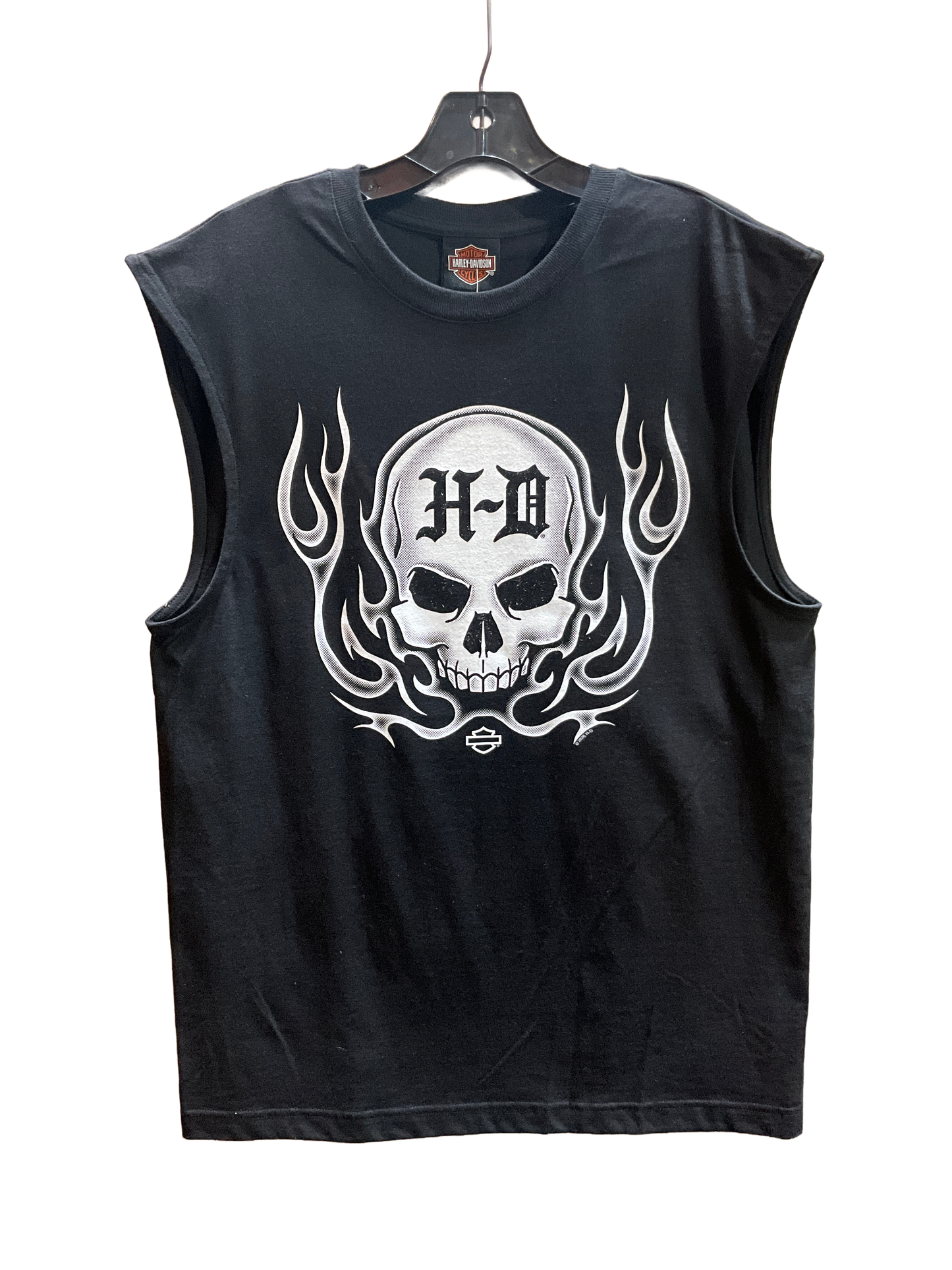 H-D Blazing Skull Men's Sleeveless Tee