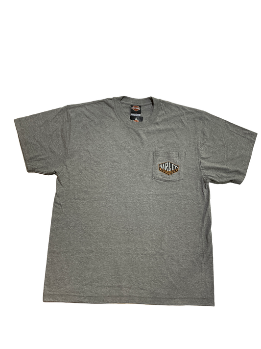Diamond Logo Men's Pocket Tee Grey Heather