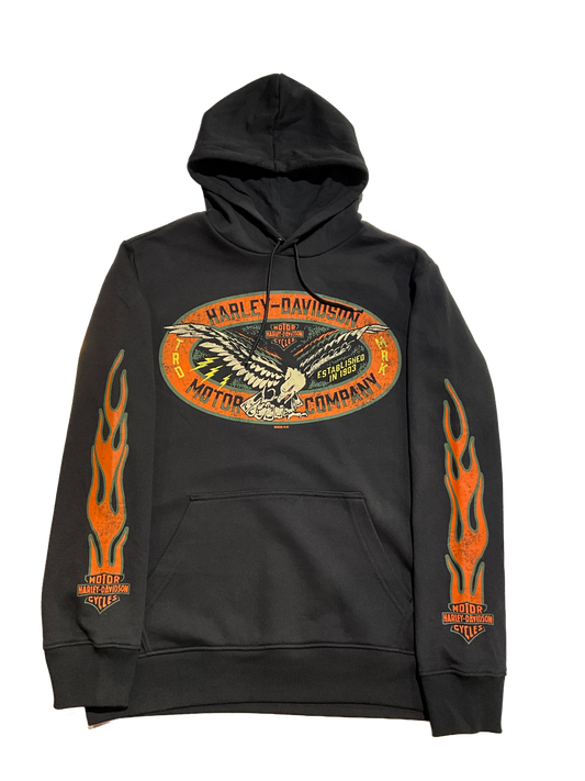 H-D Motor Flames Men's Hoodie Sweatshirt