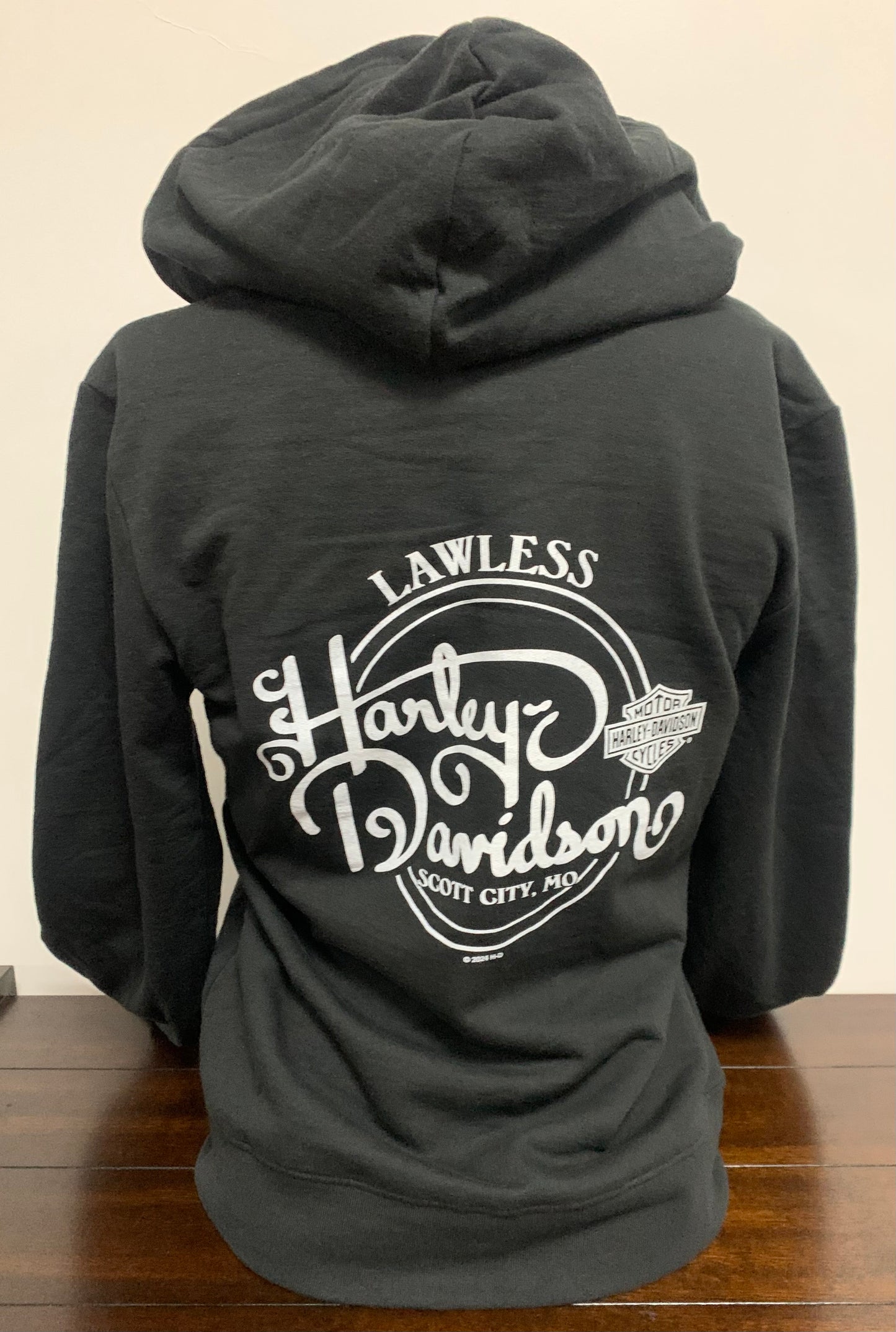 HD Modern Text Zip Up Hoodie