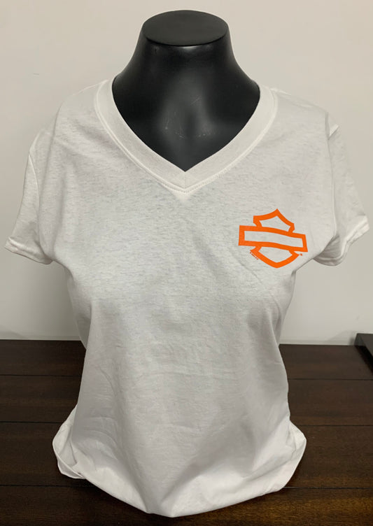 HD B&S Outline Left Chest Women's Short Sleeve Tee