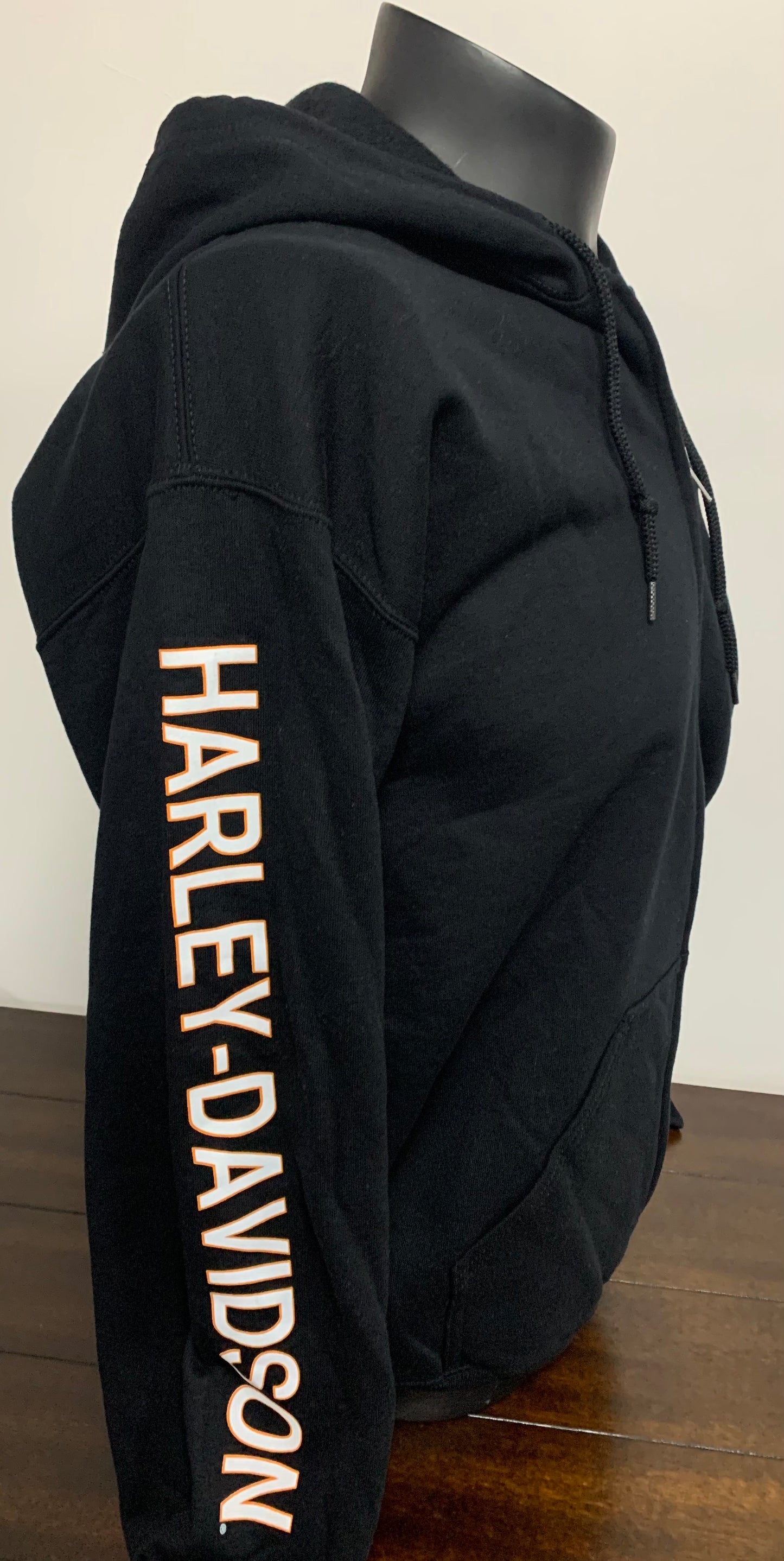 Bar & Shield Black Zip Hoodie