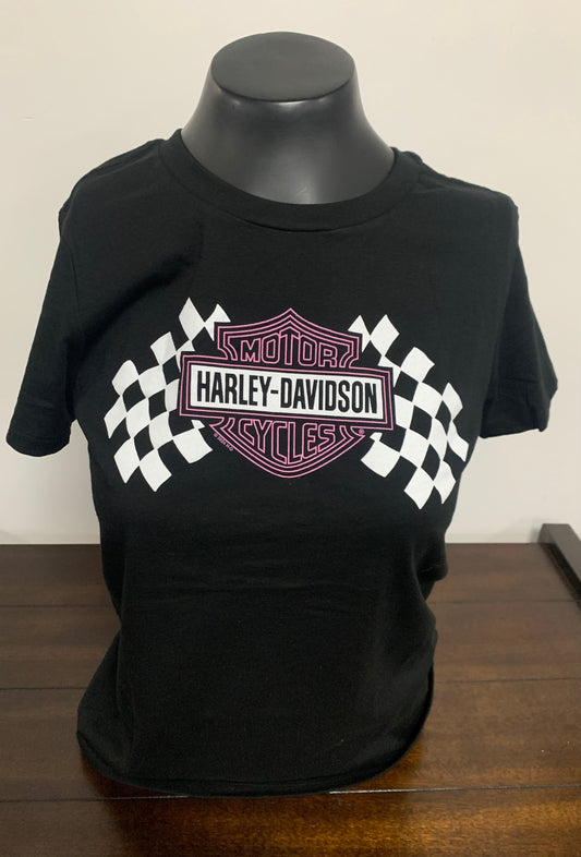 H-D Checkered Short Sleeve Tee