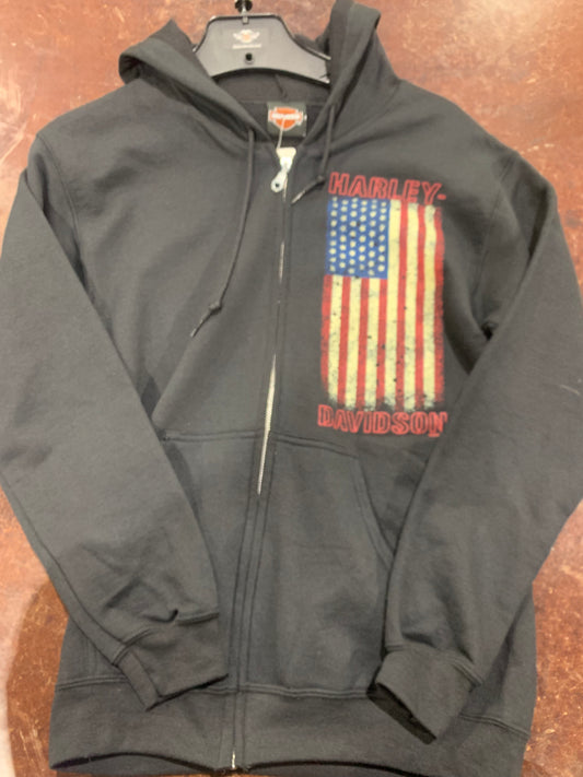 United Distress Zip Up Hoodie