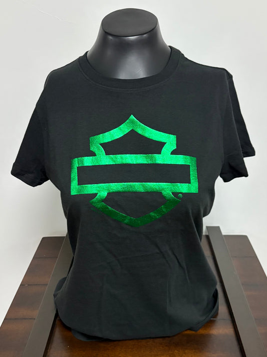 Green Foil Logo Women's Tee