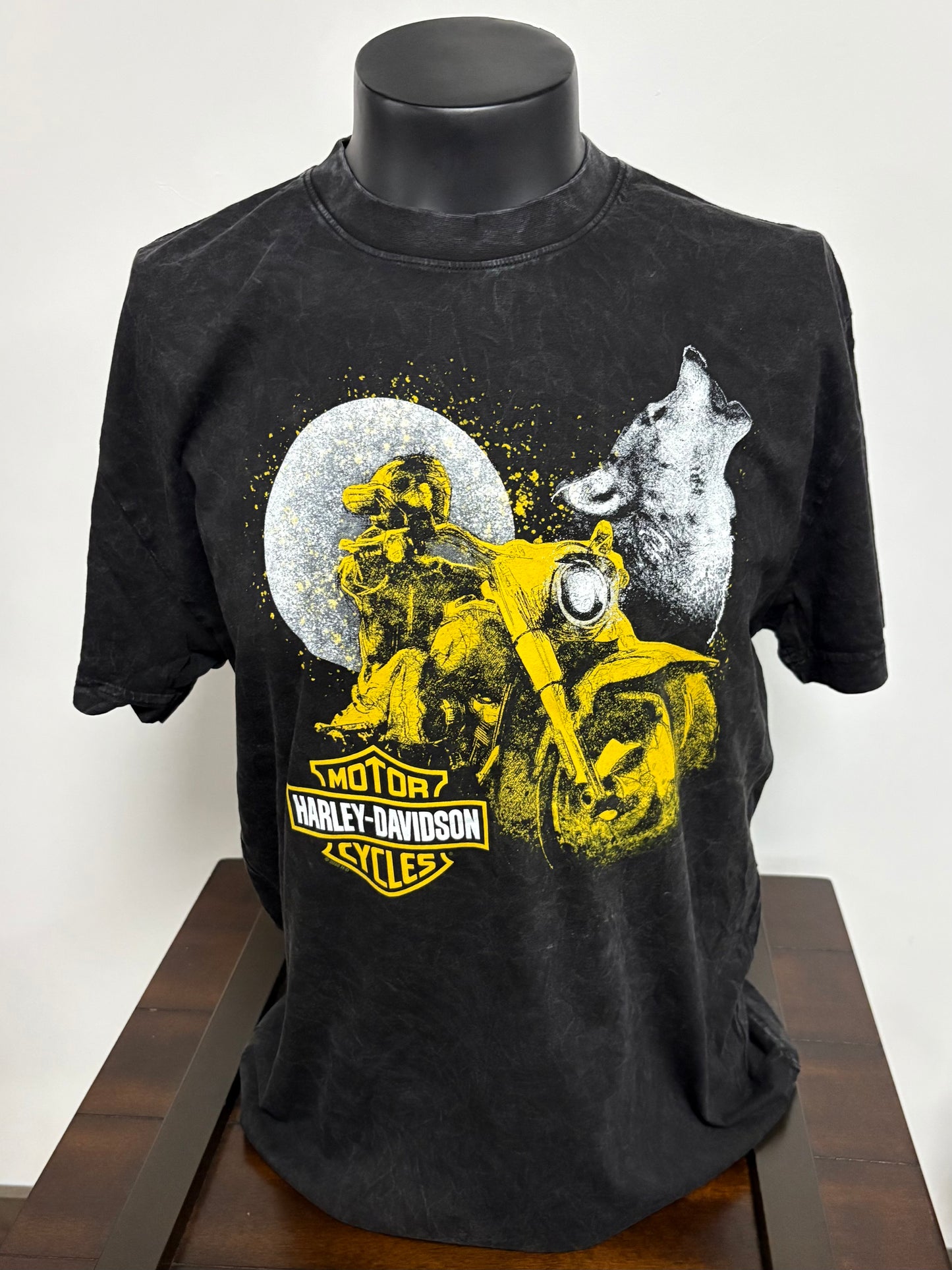 HD Scribble Wolf Dyed Men's Tee