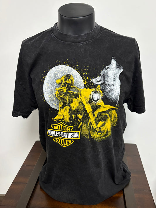 HD Scribble Wolf Dyed Men's Tee