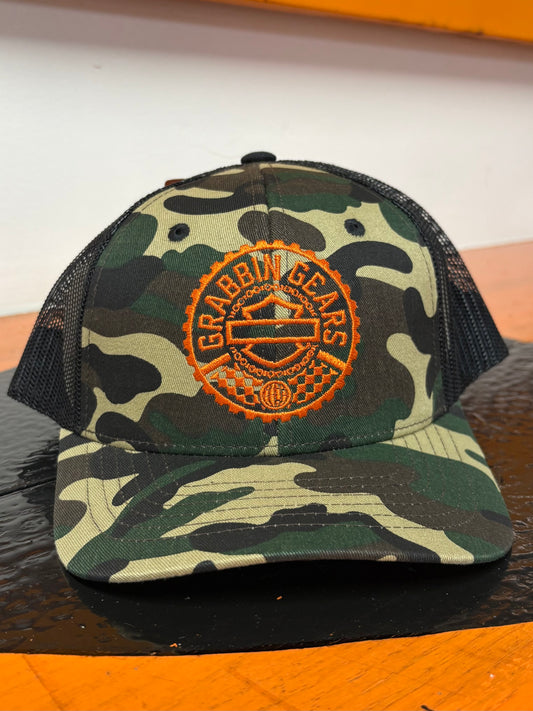 HD Grabbin Gears Trucker Snapback Hat