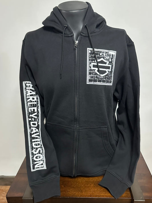 Brick Wall B&S Men's Zip up Hoodie