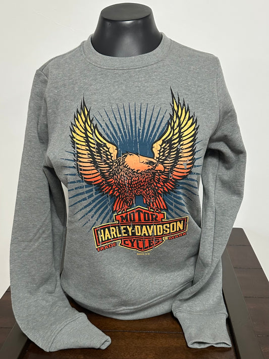 H-D Eagle Burst Women's Crewneck