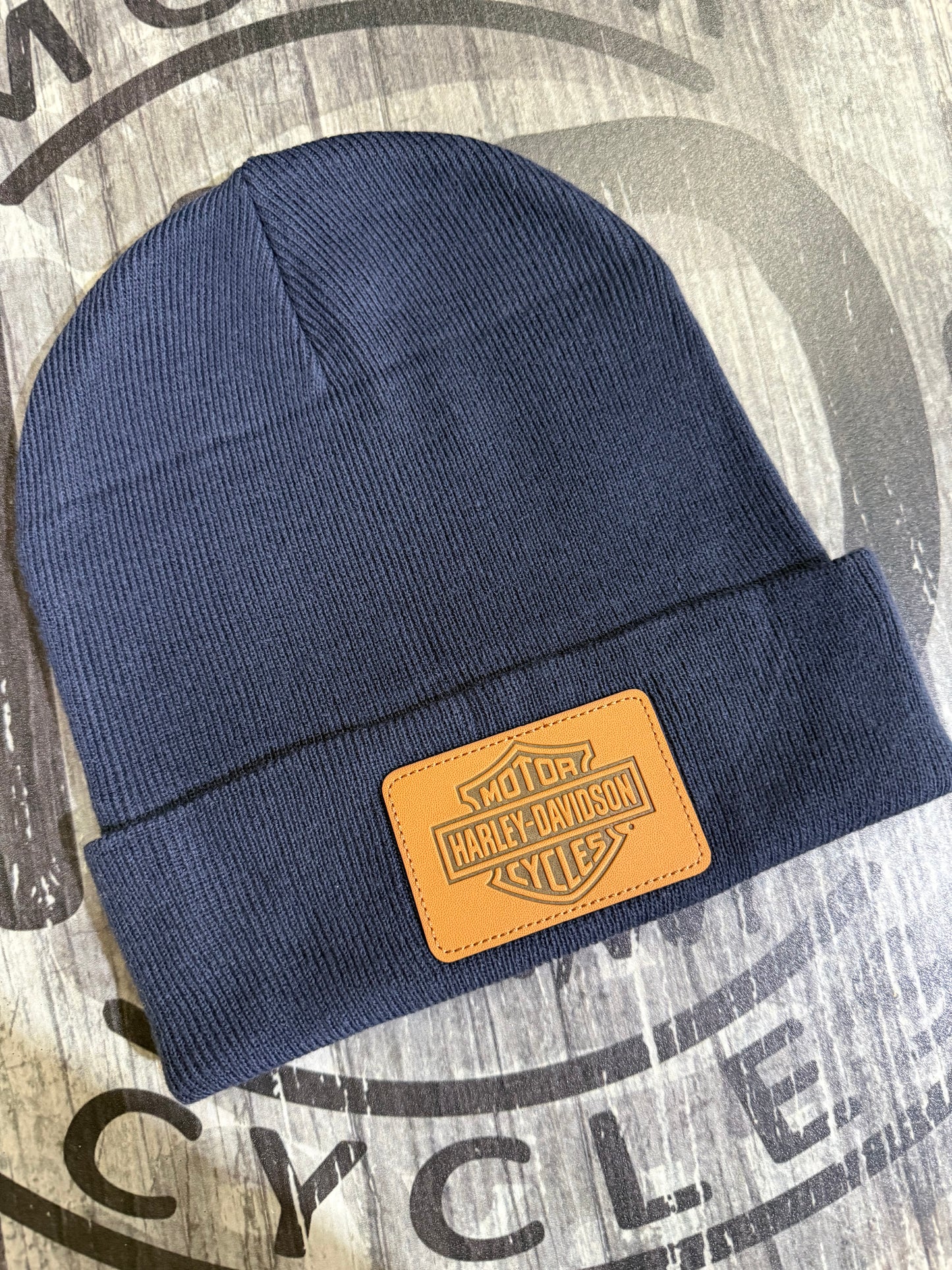 Bar & Shield Patch Beanie