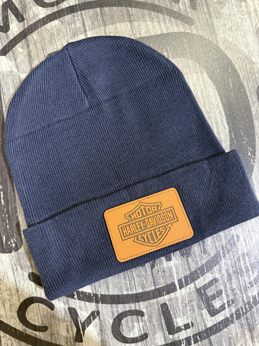 Bar & Shield Patch Beanie