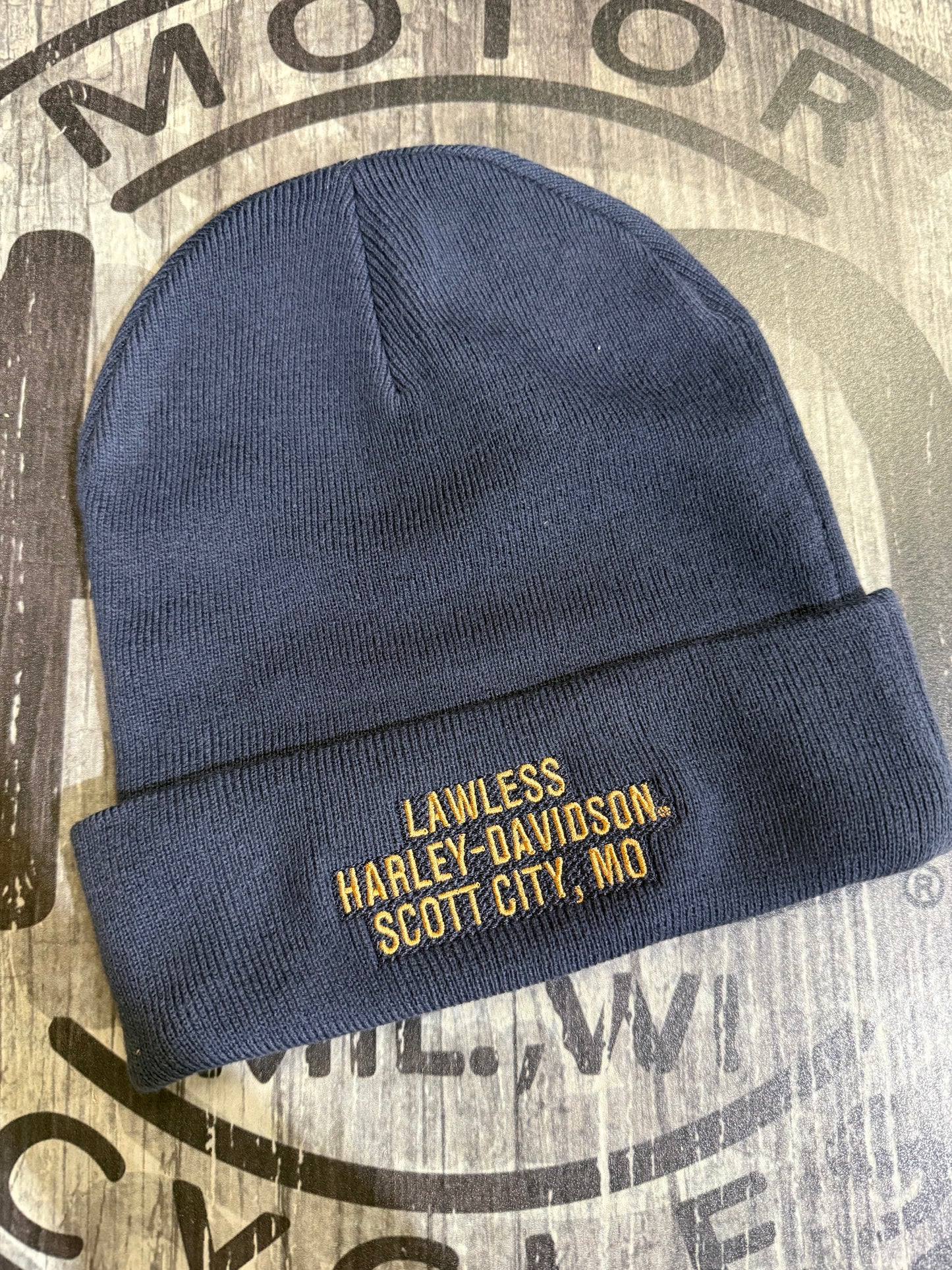 Bar & Shield Patch Beanie