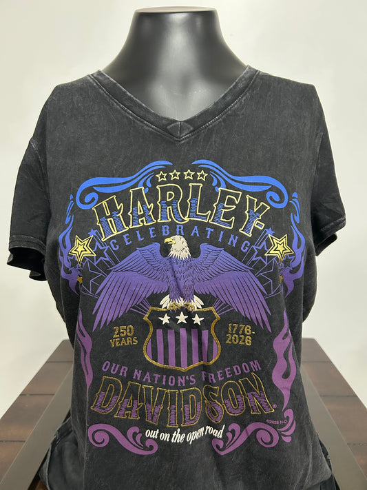 Celebration 250 Women's Dyed V-Neck Tee