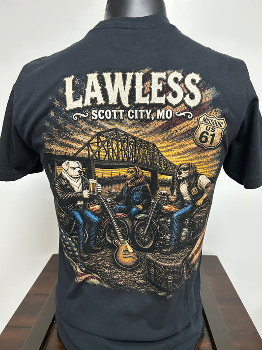 Lawless River Dog Mens Short Sleeve Tee