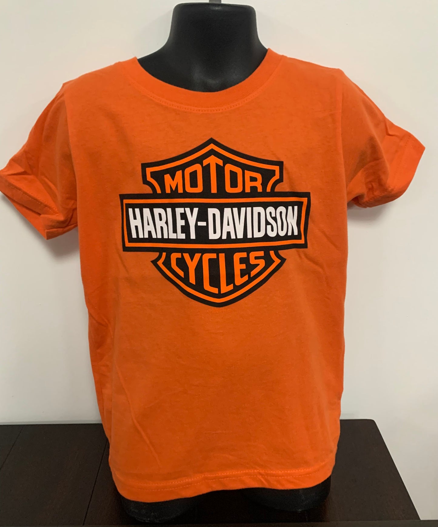 Bar & Shield Kids Orange Tee