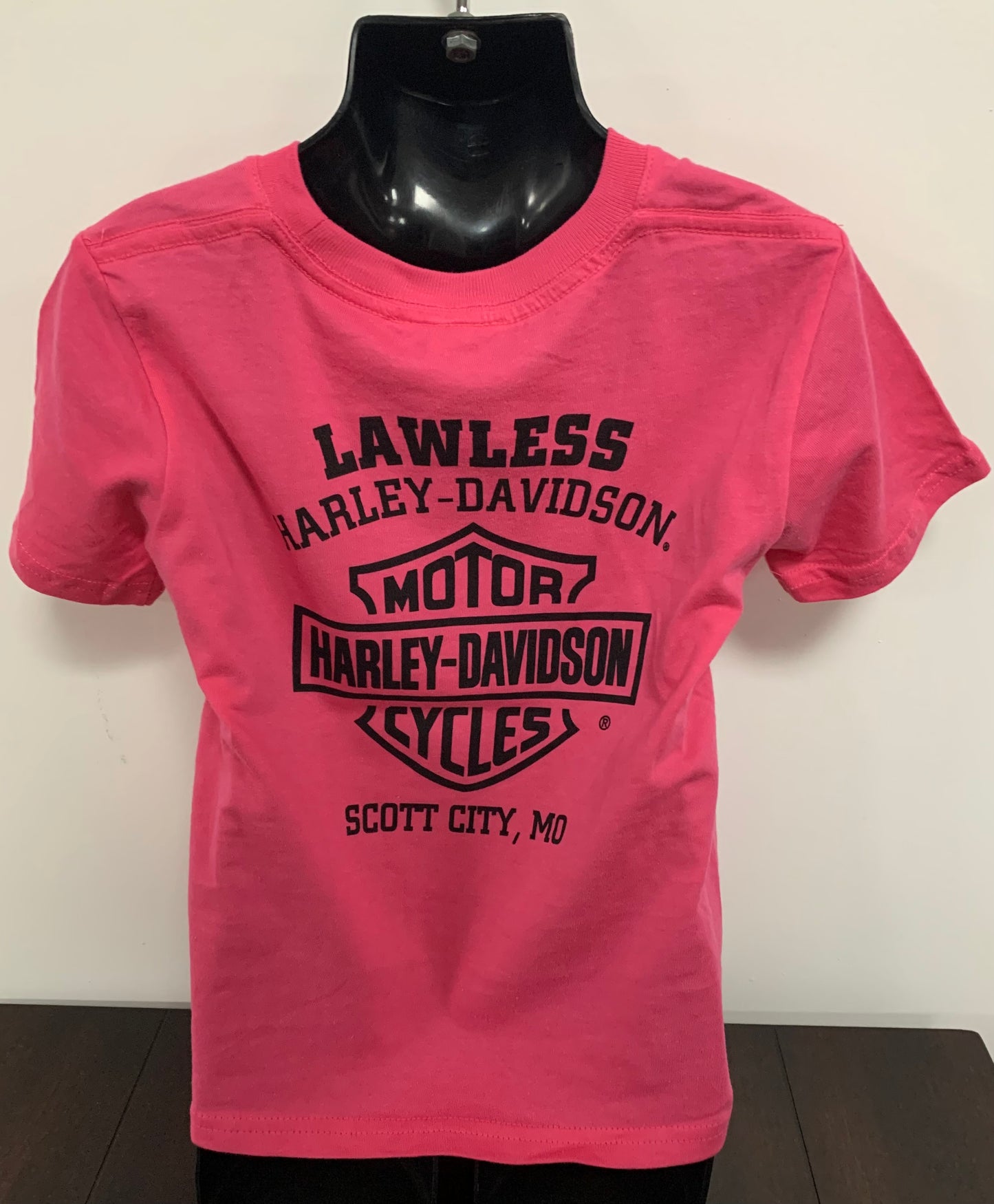 Bar & Shield Kids Pink Tee