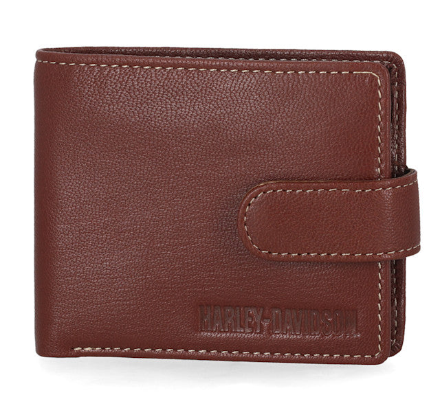 Harley-Davidson Snap Bifold Wallet With Coin Pocket