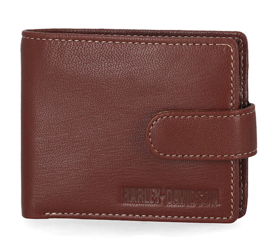 Harley-Davidson Snap Bifold Wallet With Coin Pocket