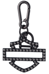 Open B&S Black Rivet Keychain