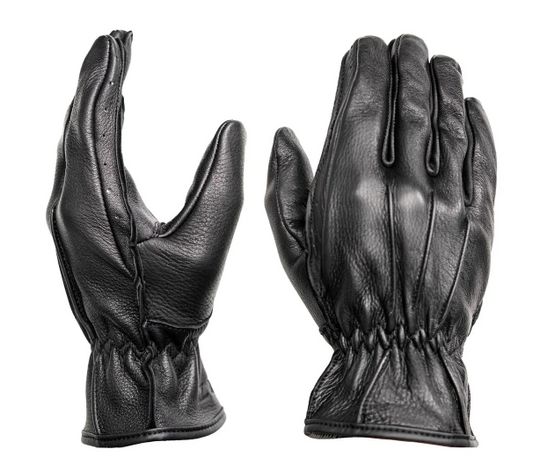 Z1R Premium Deerskin Leather Gloves with Cinch Wrist Closure