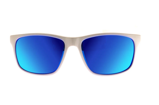 Yampa White Frame w/ Polarized Blue Lens