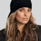 Solid Black Perforated Full-Head Wrap (w/Hidden Elastic Band