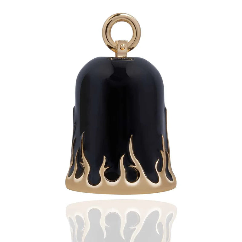 Black and Gold Flame Road Bell