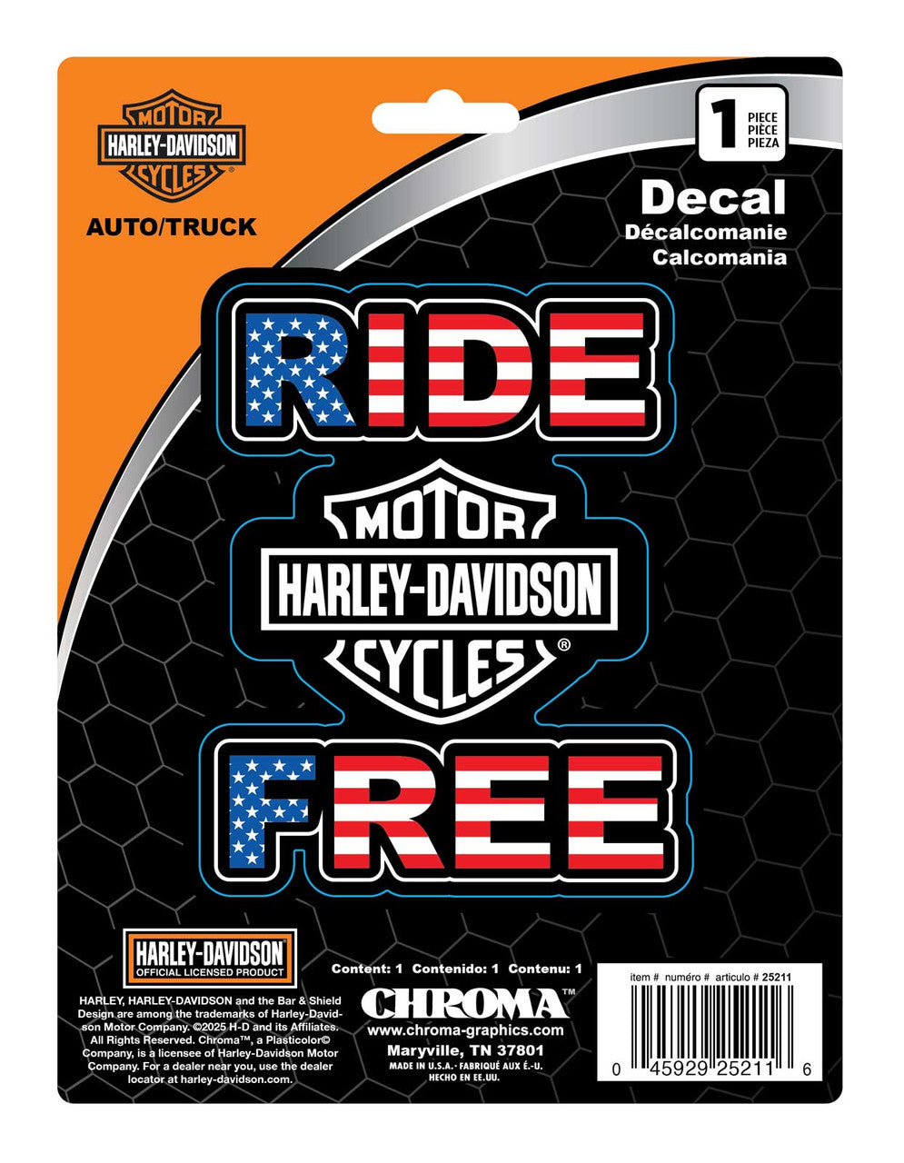 Ride Free Decal
