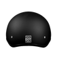 DOT Approved Daytona Skull Cap Half Shell Motorcycle Helmet - Beanie Style  - Dull Black