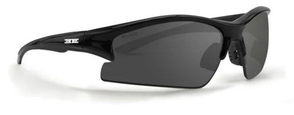 Epoch Eyewear Brodie Sport Sunglasses Black Polycarbonate Frame & Smoke Lenses