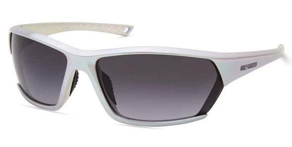 Harley-Davidson® Men's Geometric Sunglasses, Metallic Silver Frame & Smoke Lens