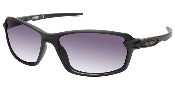 Harley-Davidson® Men's Modern Sport Sunglasses, Metallic Black Frame/Smoke Lenses