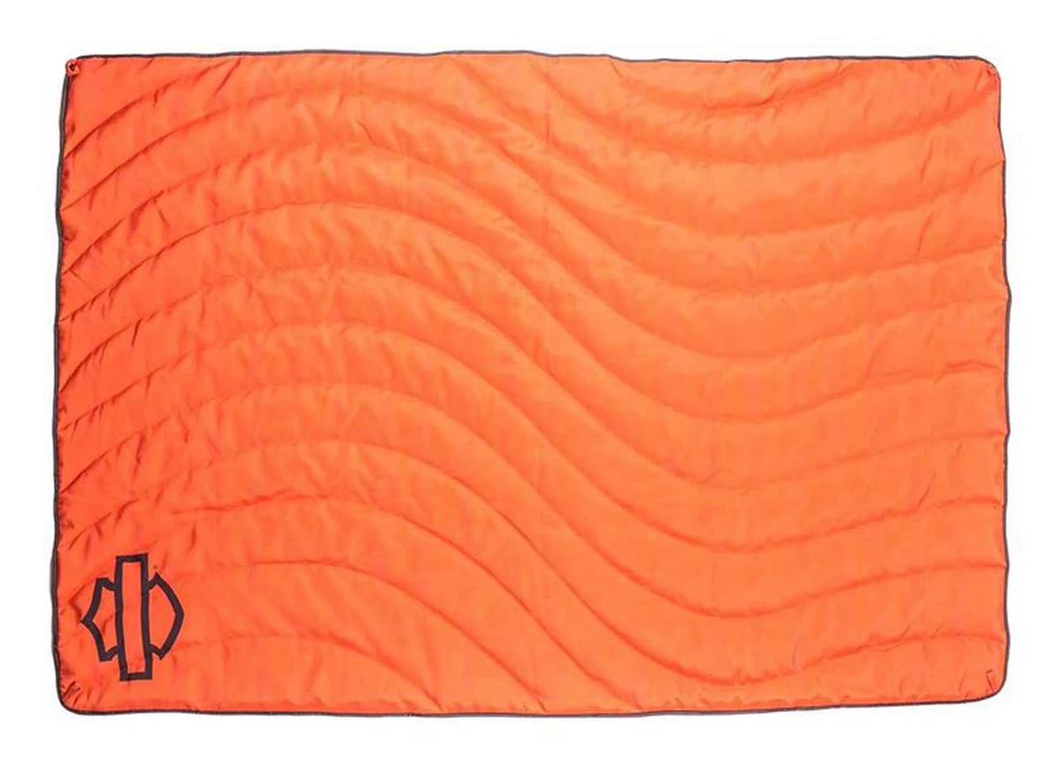 H-D Open Bar & Shield Logo Outdoor Blanket w/ Bag, Water Resistant