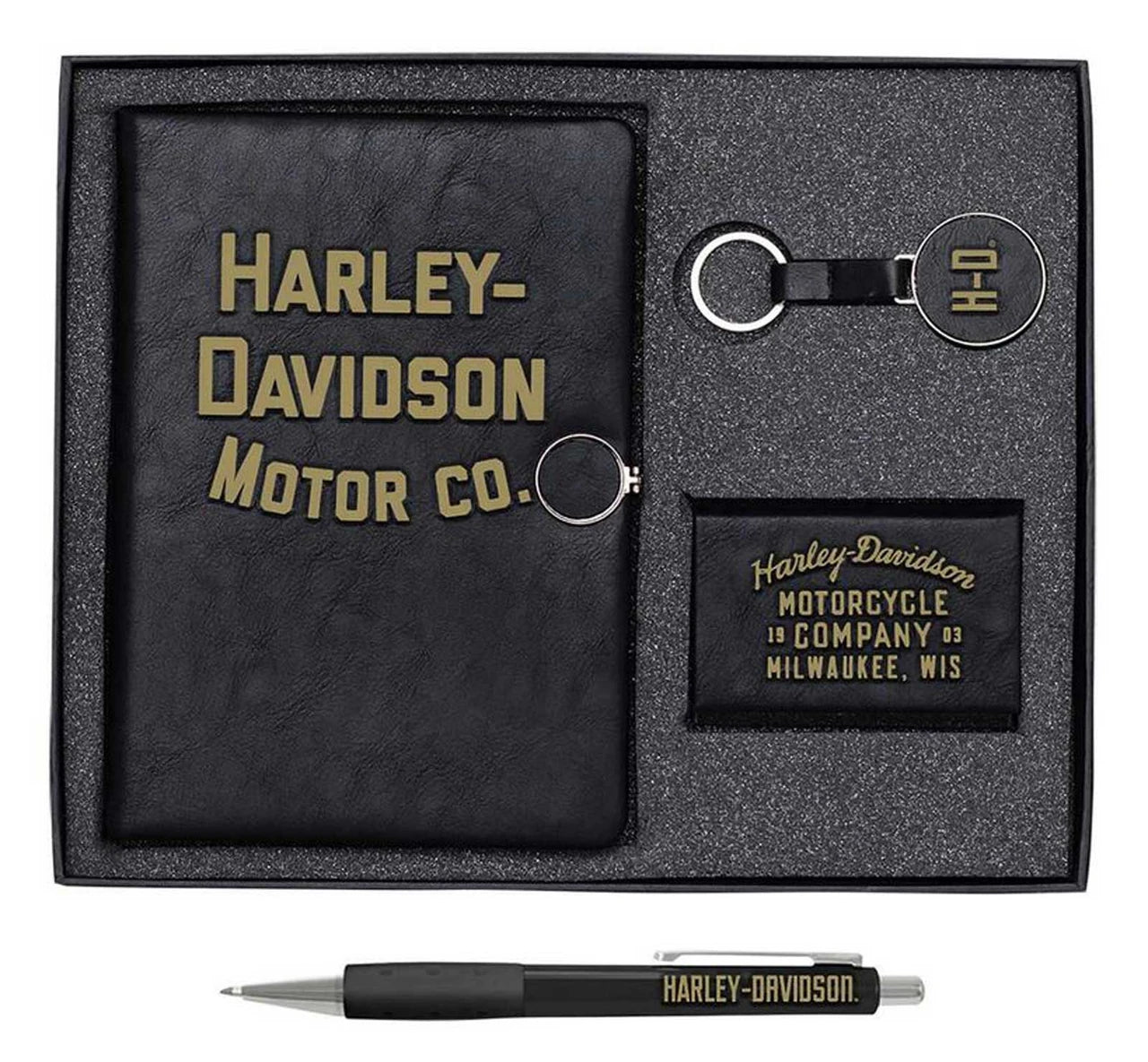 Harley-Davidson® Motor Co. Executive Gift Set - Black